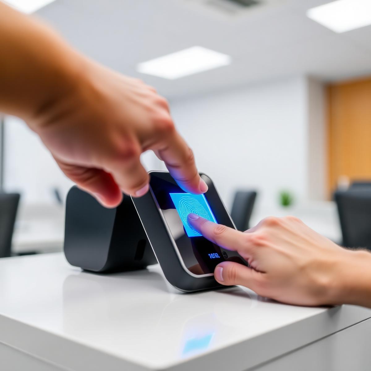 Livescan fingerprint scanning device